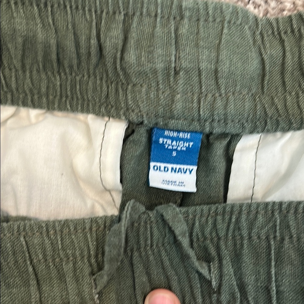 Old Navy Olive High-Rise Pants